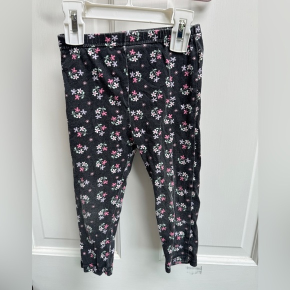 Quiltex Other - Quiltex 2T Girls Black Floral Stretch Leggings Pants